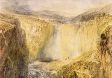 ティーズ秋 ヨークシャー ロマンチックな風景 ジョセフ・マロード ウィリアム・ターナー山 Oil Paintings